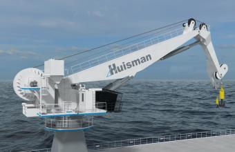 豪氏威马将为 Coastal International Marine Inc. 交付一台深水折臂式起重机