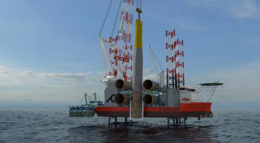 豪氏威马将为CADELER的A级船舶交付起重机和安装工具